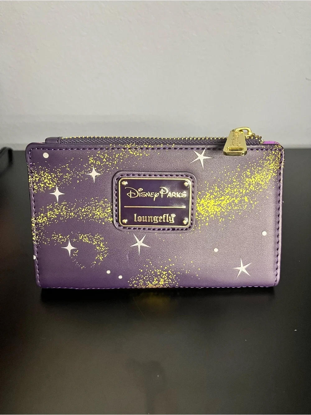 Loungefly Purple Wallet with Gold Starburst Accents